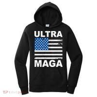 Ultra Maga Trump USA Flag Women's Hoodie thumb 0