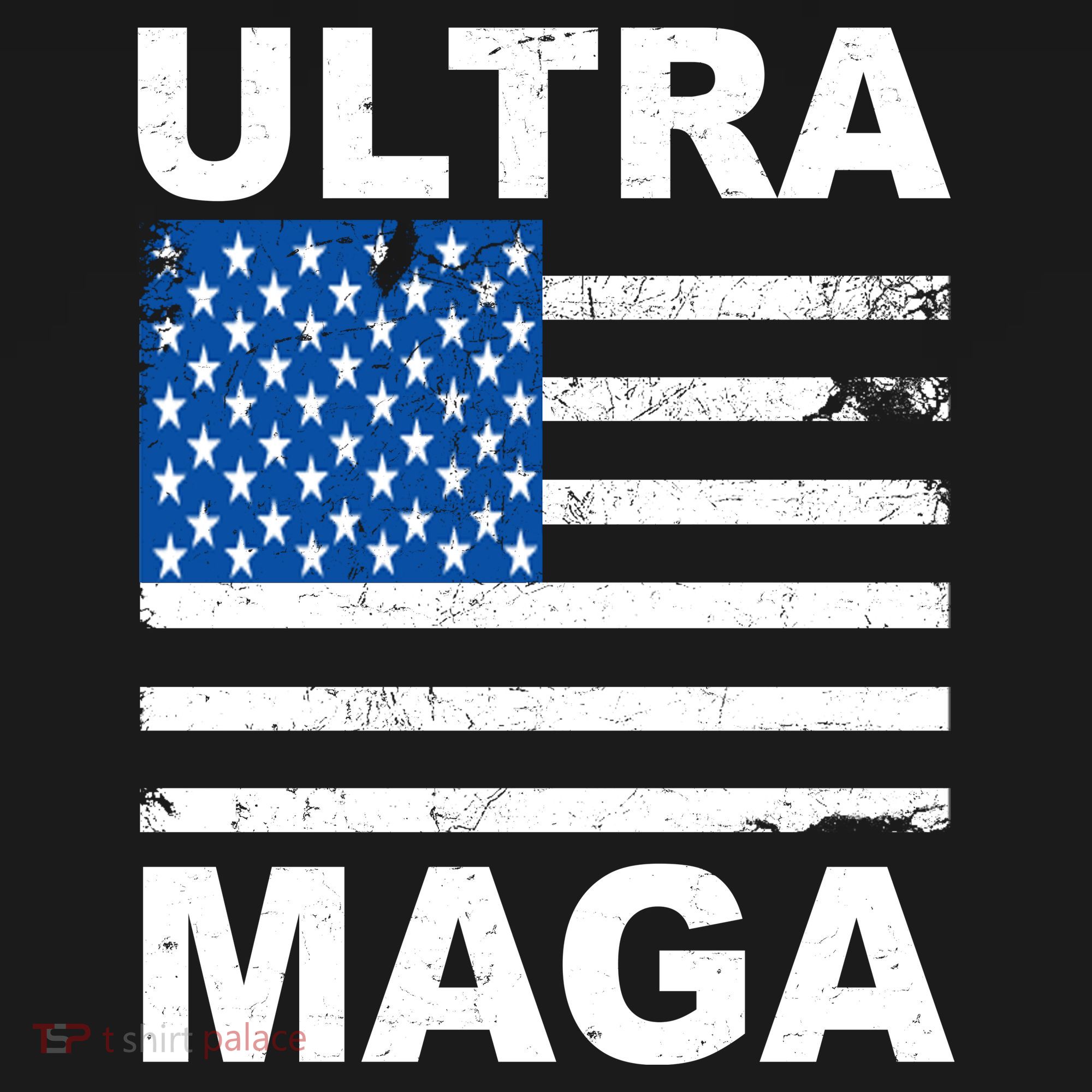 Ultra Maga Trump USA Flag Women's Hoodie