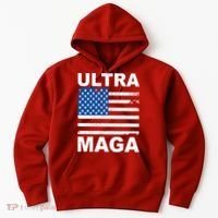Ultra Maga Trump USA Flag Hoodie thumb 0