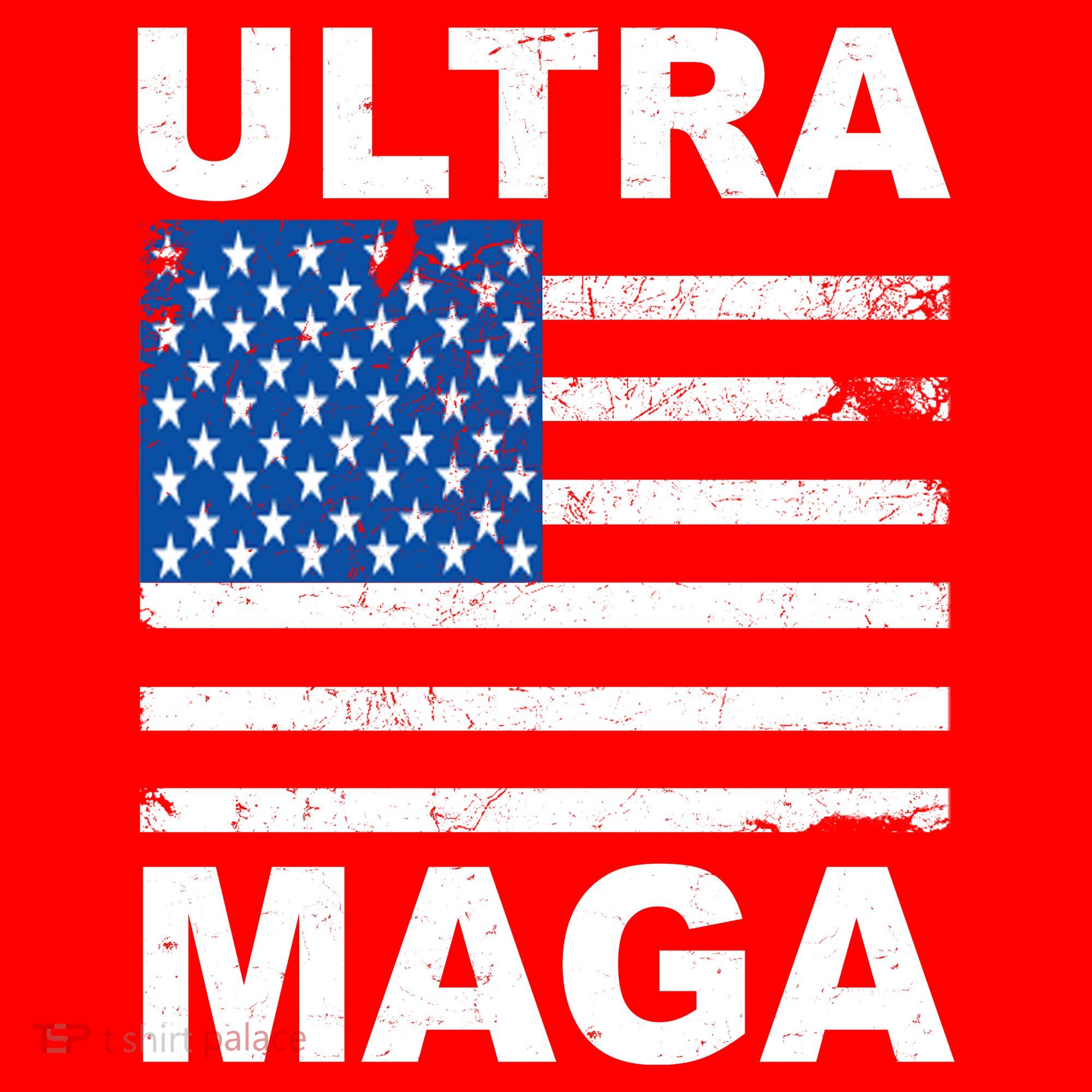 Ultra Maga Trump USA Flag Long Sleeve Shirt