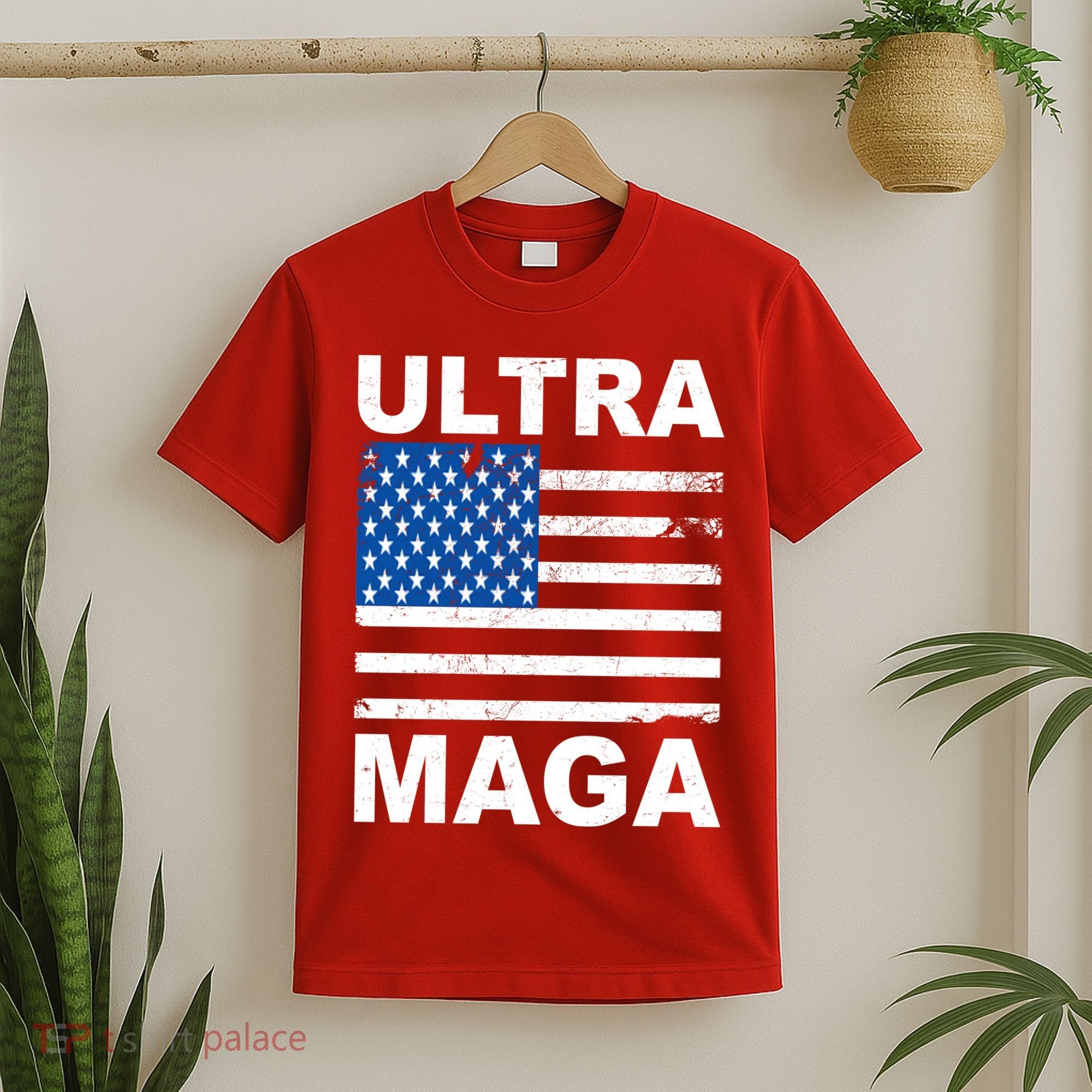 Ultra Maga Trump USA Flag T-Shirt