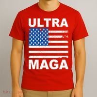 Ultra Maga Trump USA Flag T-Shirt thumb 3