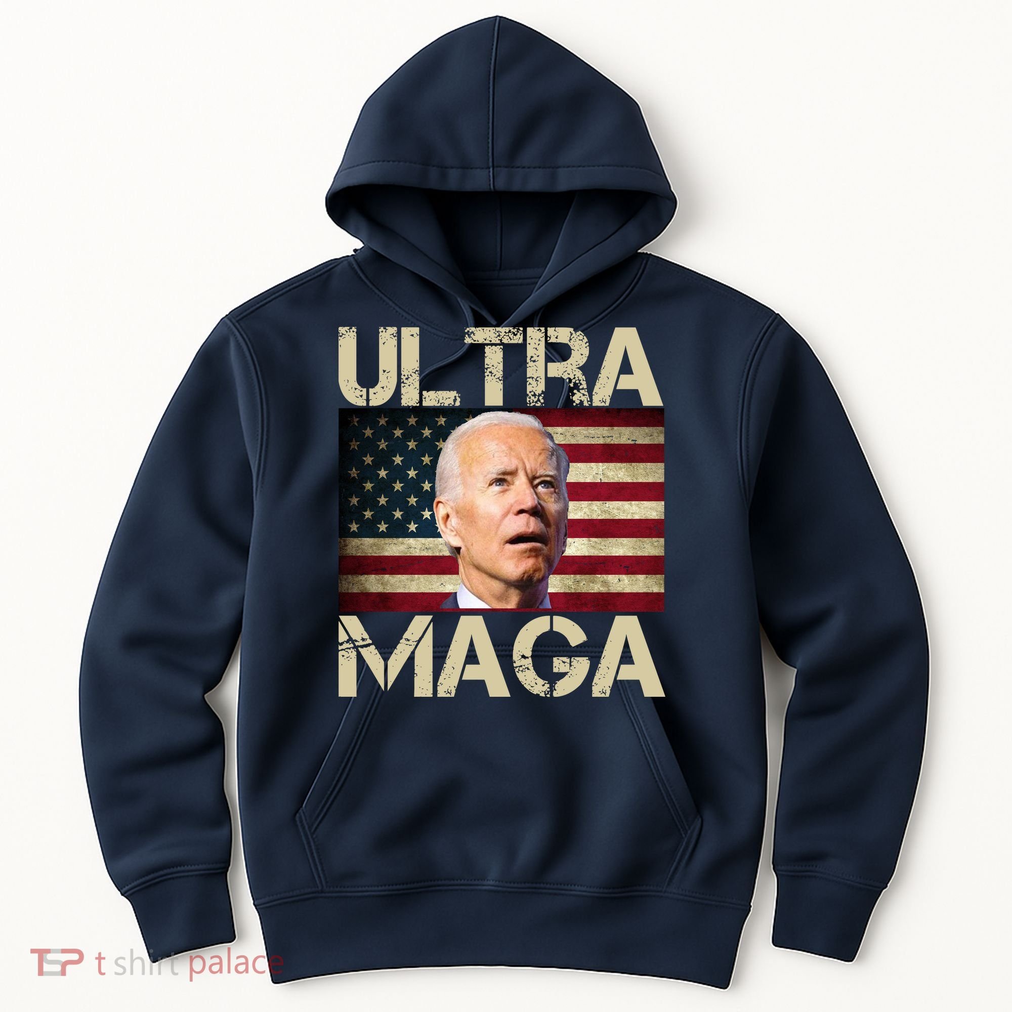 Ultra Maga Usa Flag Joe Biden Funny Hoodie