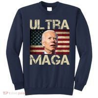 Ultra Maga Usa Flag Joe Biden Funny Sweatshirt thumb 0