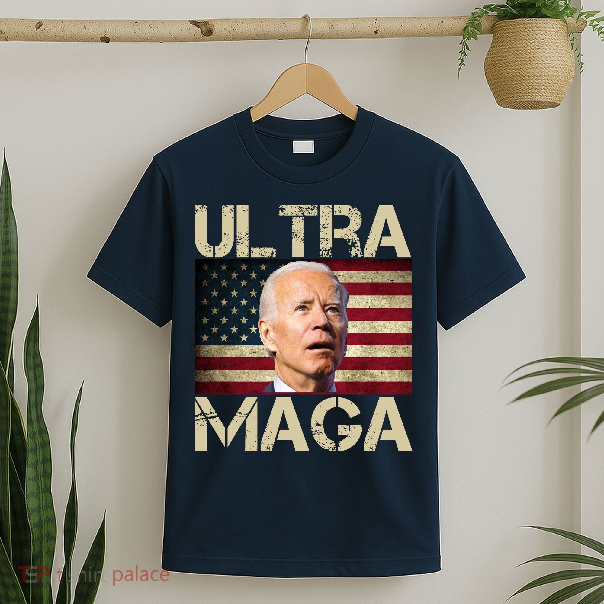 Ultra Maga Usa Flag Joe Biden Funny T-Shirt