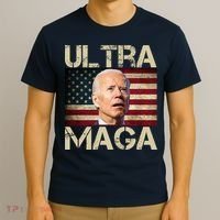 Ultra Maga Usa Flag Joe Biden Funny T-Shirt thumb 3
