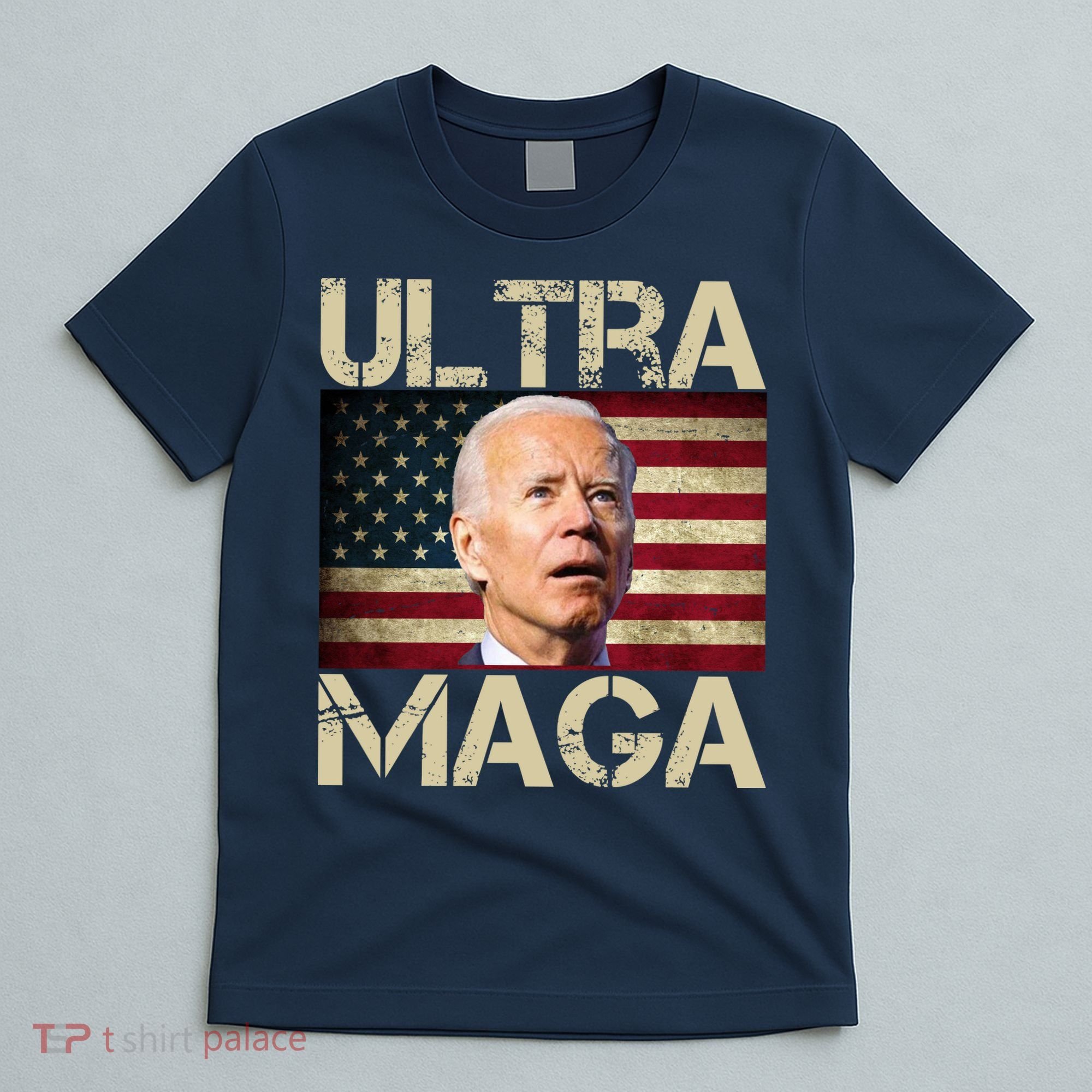 Ultra Maga Usa Flag Joe Biden Funny T-Shirt