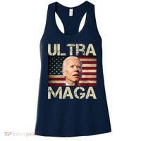Ultra Maga Usa Flag Joe Biden Funny Women's Tank Top thumb 0