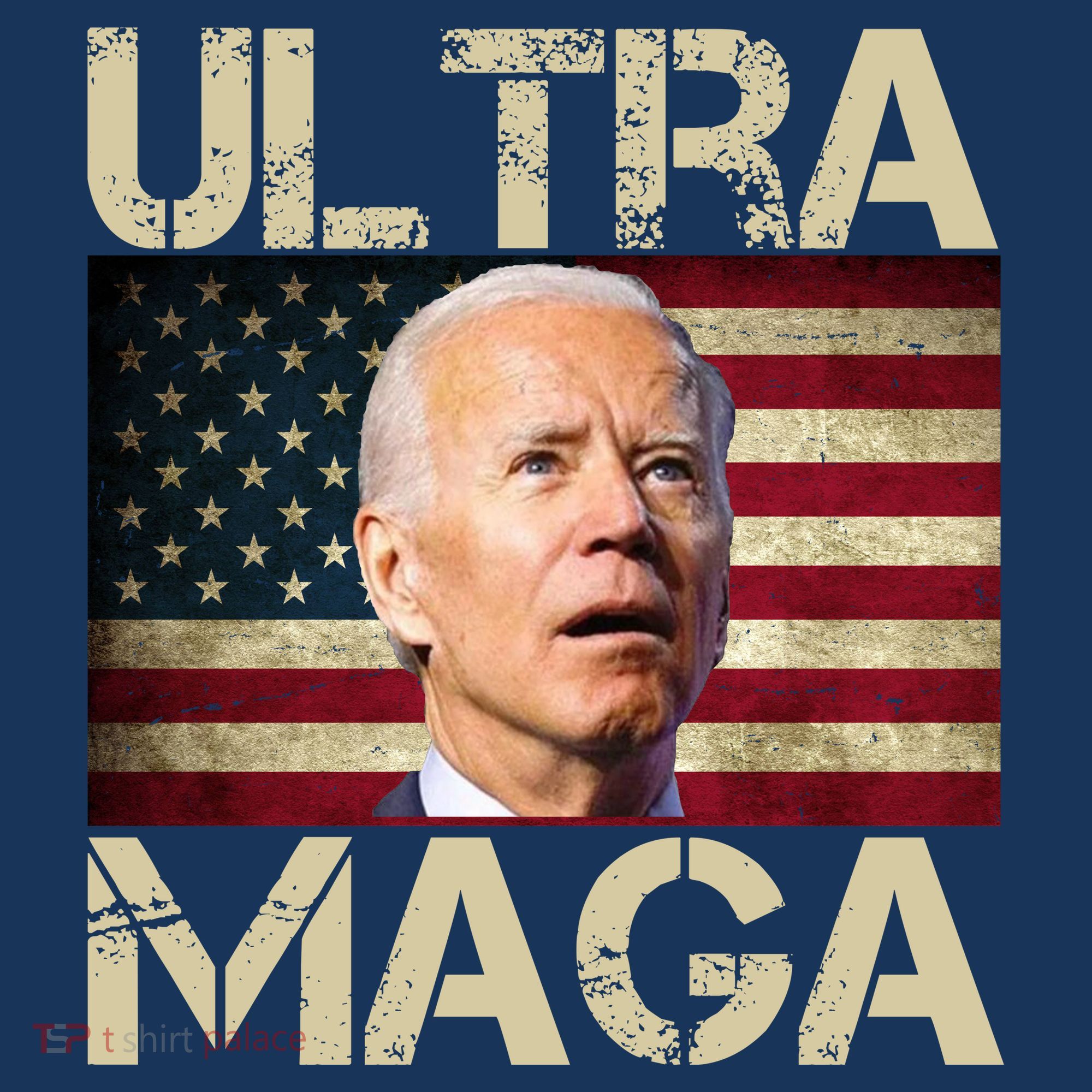 Ultra Maga Usa Flag Joe Biden Funny Women's Tank Top