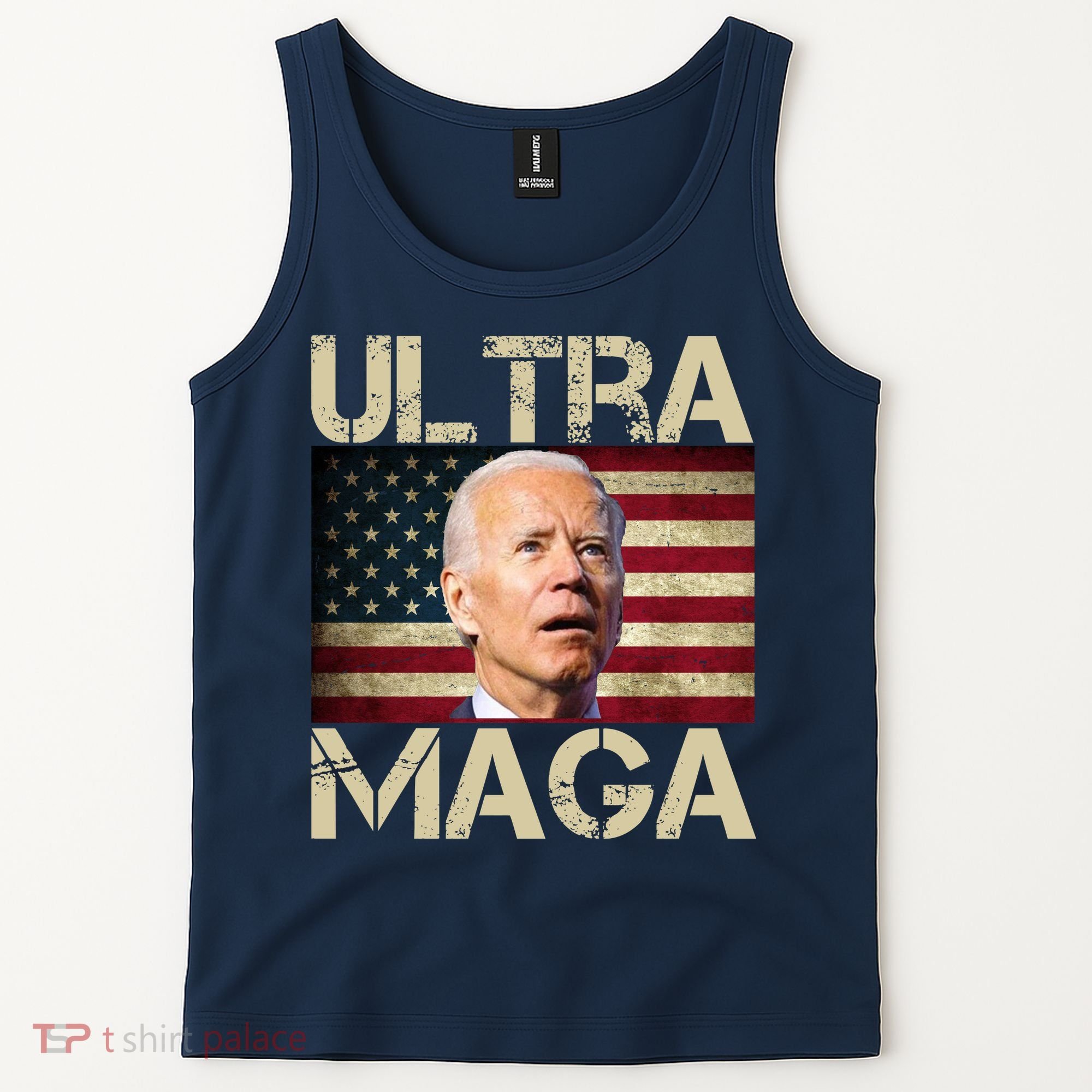 Ultra Maga Usa Flag Joe Biden Funny Tank Top
