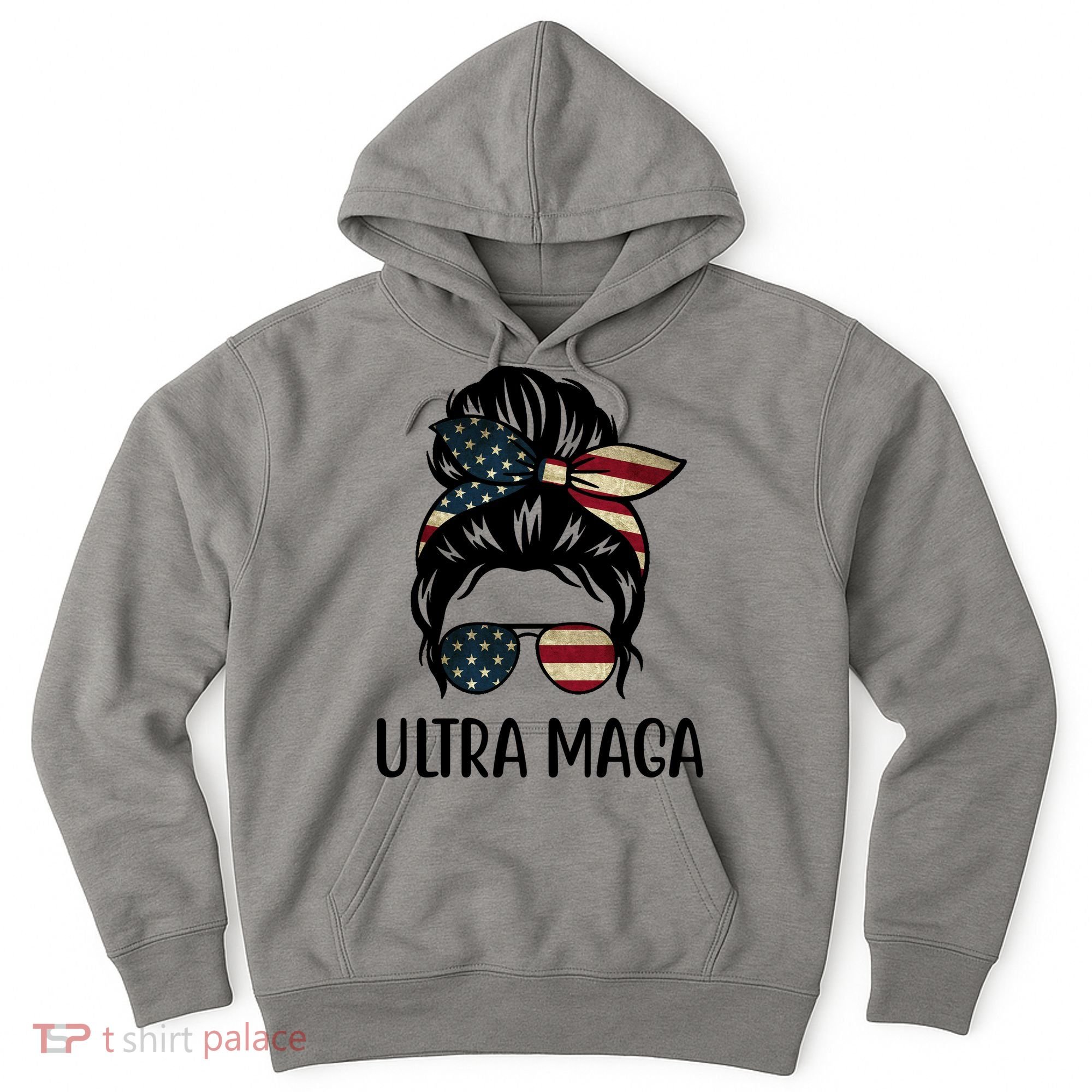 Ultra Maga Usa Female Bun Hoodie
