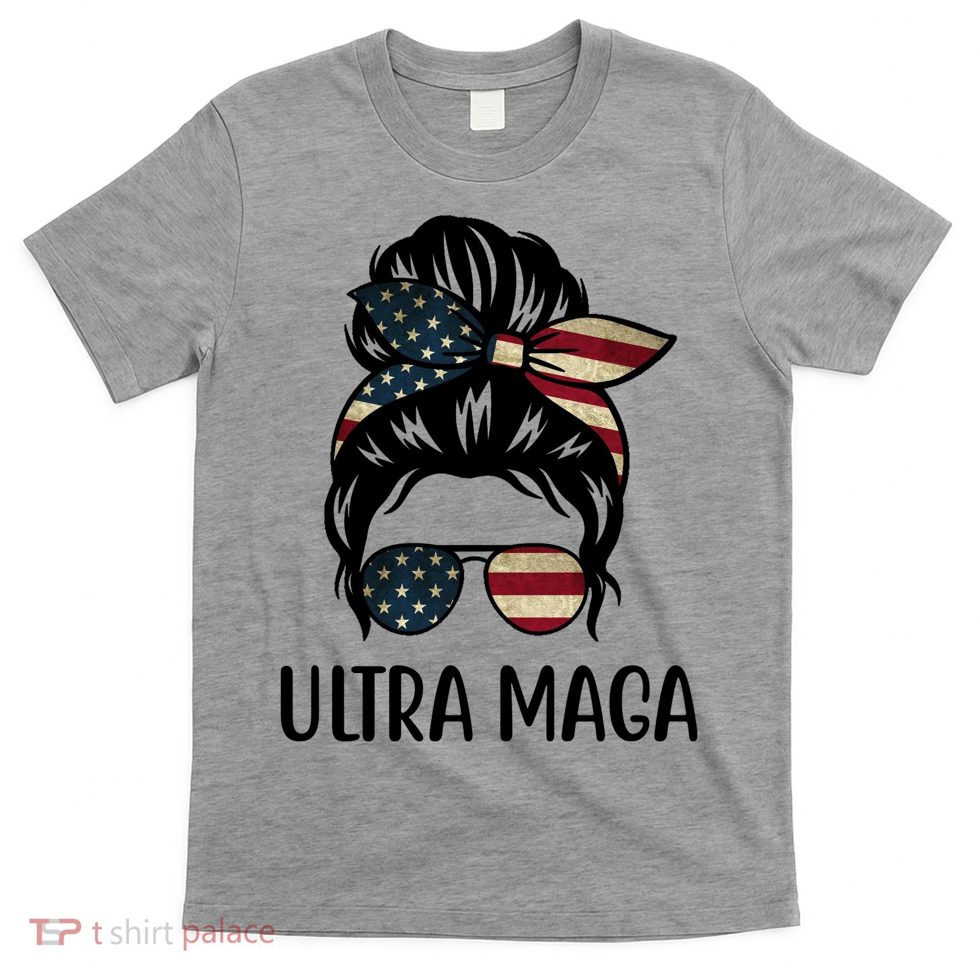 Ultra Maga Usa Female Bun T-Shirt