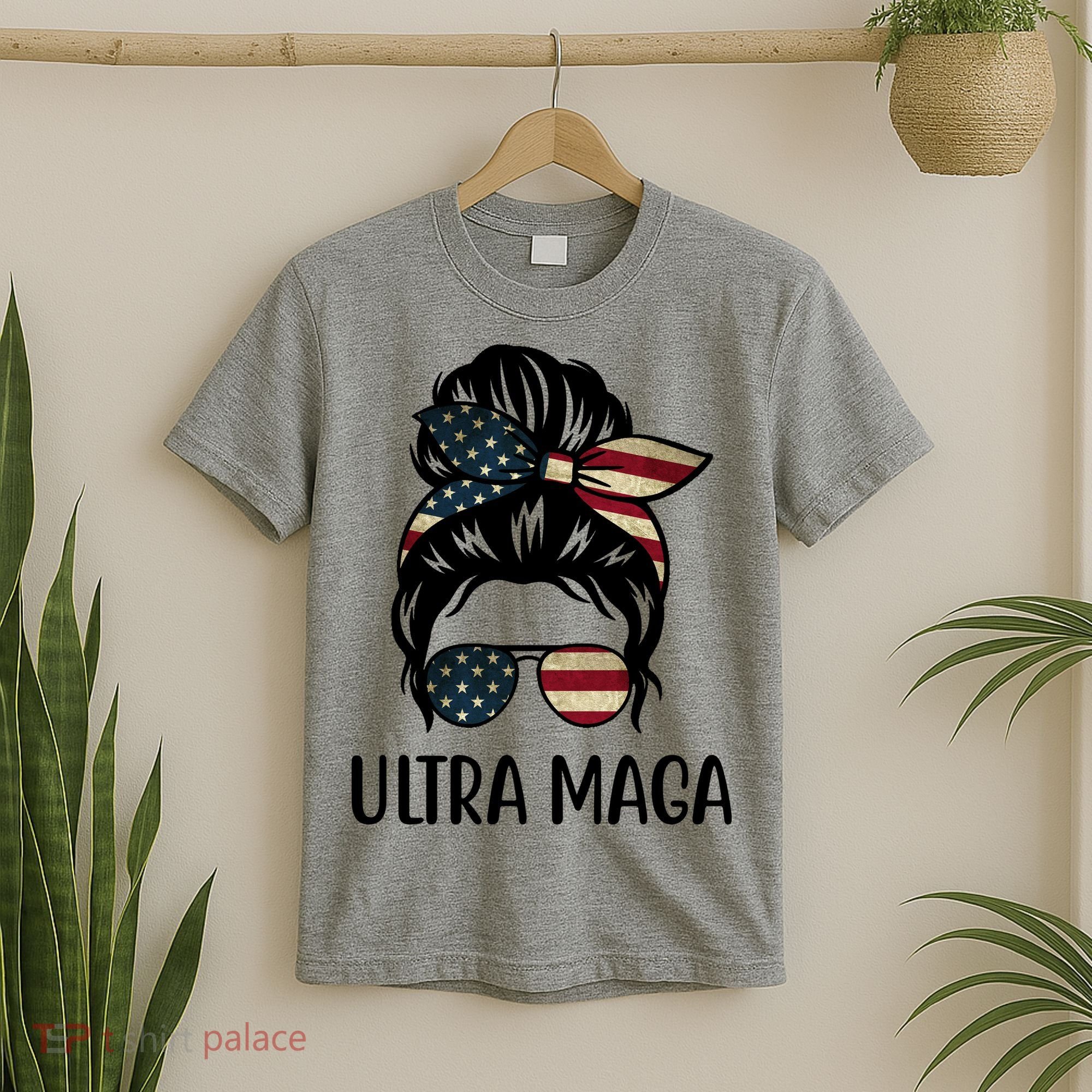 Ultra Maga Usa Female Bun T-Shirt