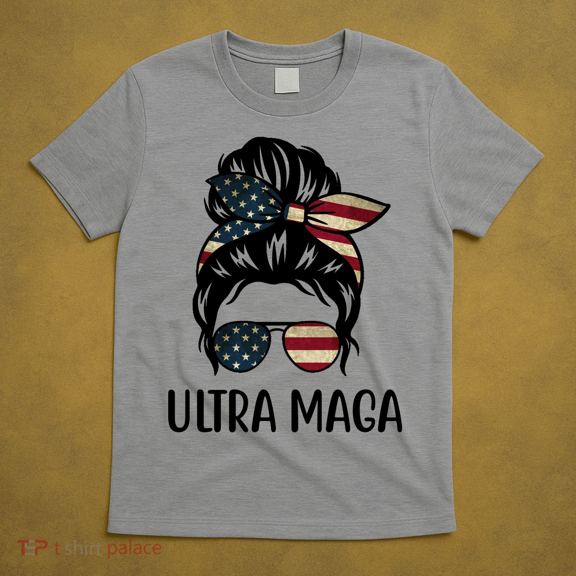 Ultra Maga Usa Female Bun T-Shirt