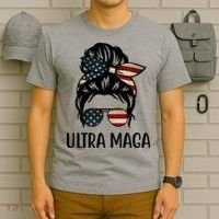 Ultra Maga Usa Female Bun T-Shirt thumb 6