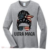 Ultra Maga Usa Female Bun Women's Long Sleeve Shirt thumb 0