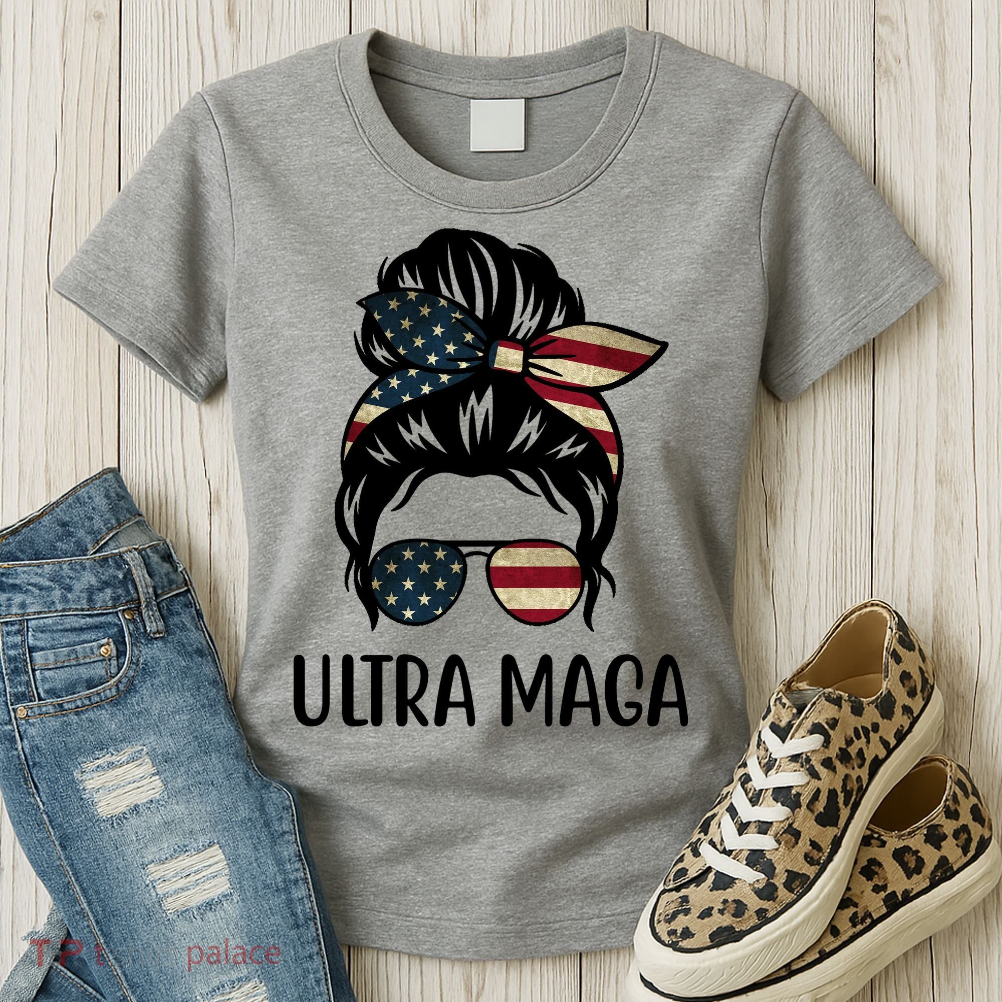 Ultra Maga Usa Female Bun Women's T-Shirt