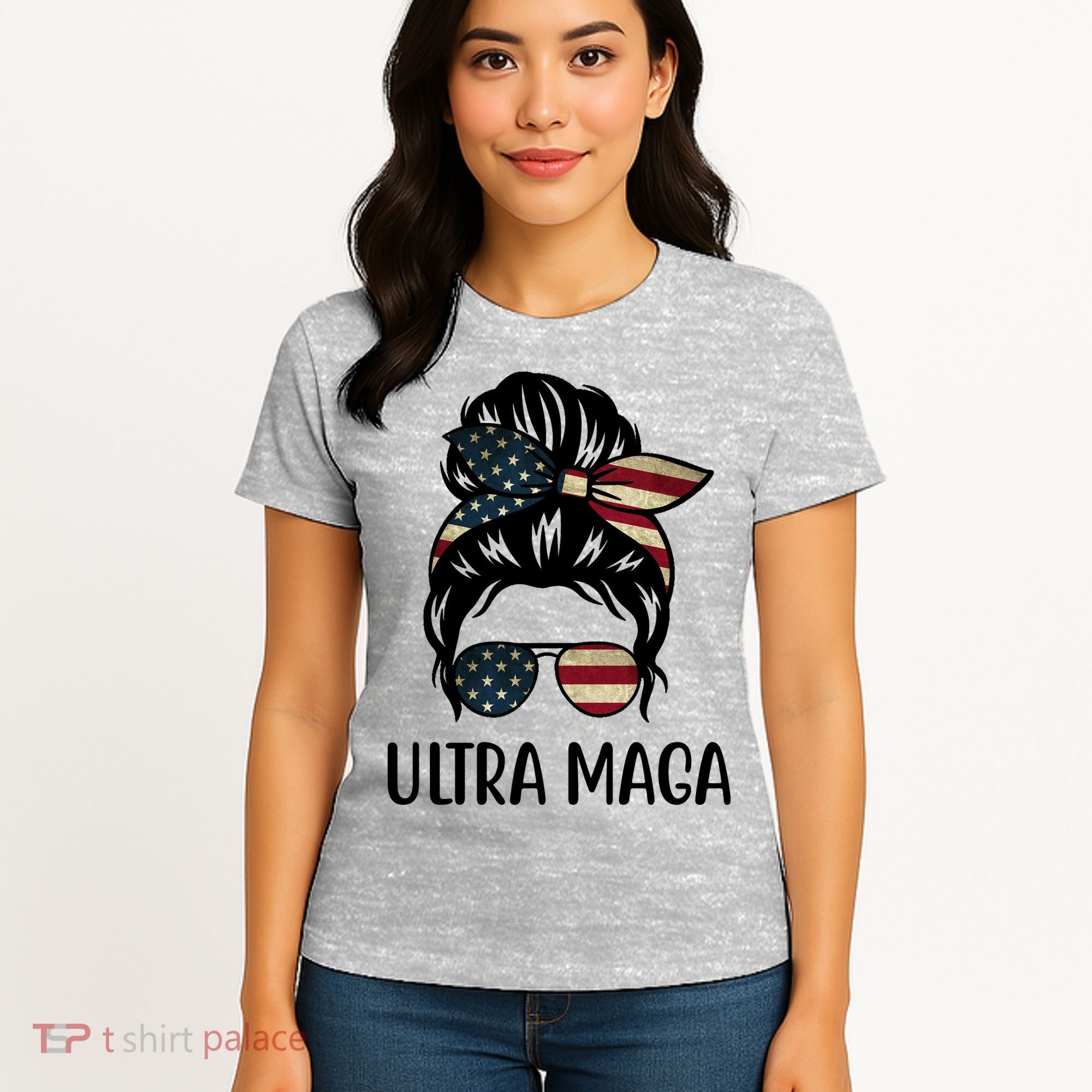 Ultra Maga Usa Female Bun Women's T-Shirt