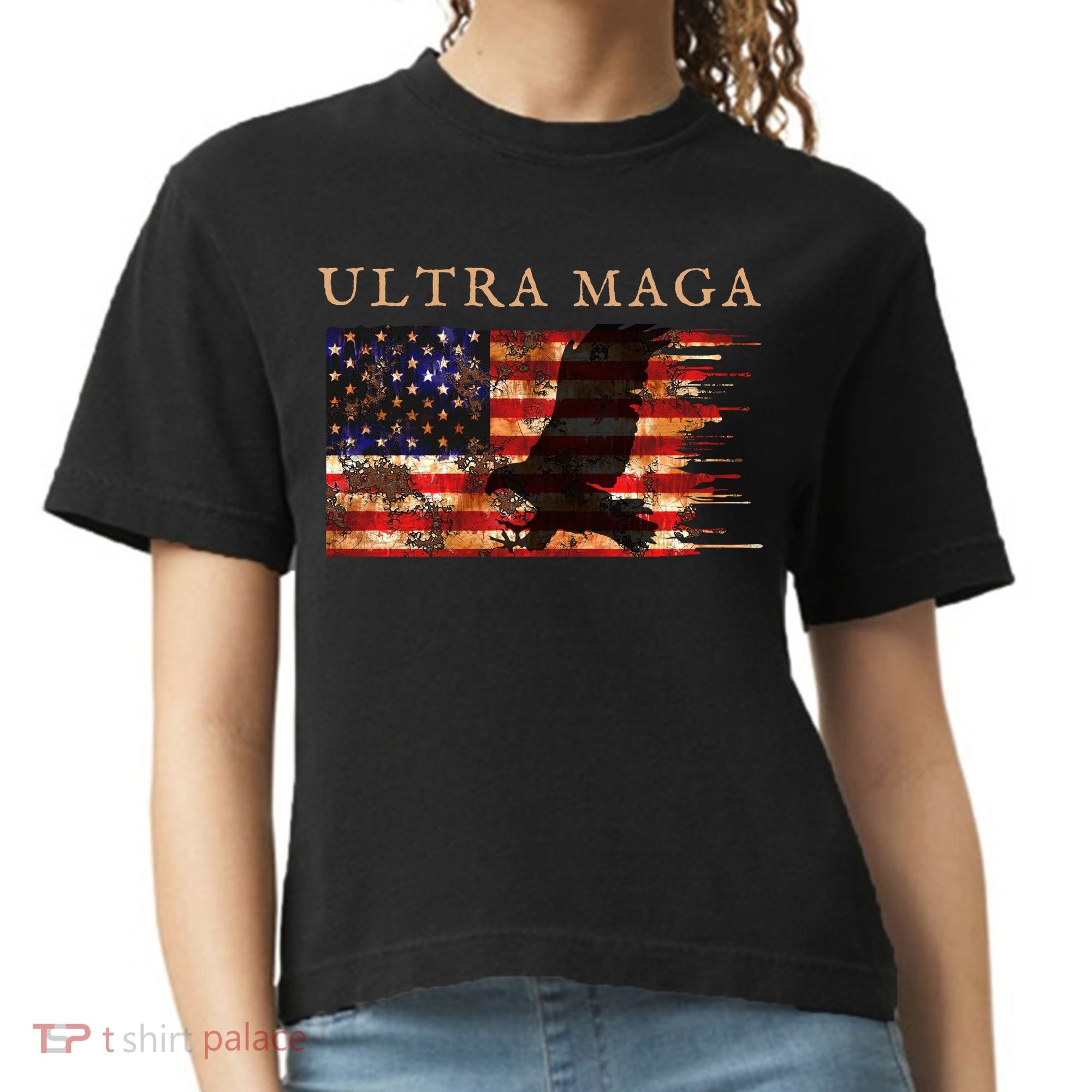 Ultra Maga Conservative Anti Biden Comfort Colors Boxy T-Shirt