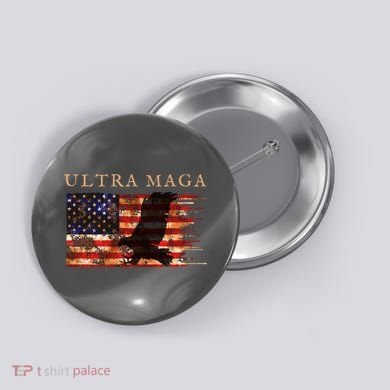 Ultra Maga Conservative Anti Biden Button