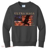 Ultra Maga Conservative Anti Biden Kids Sweatshirt thumb 0