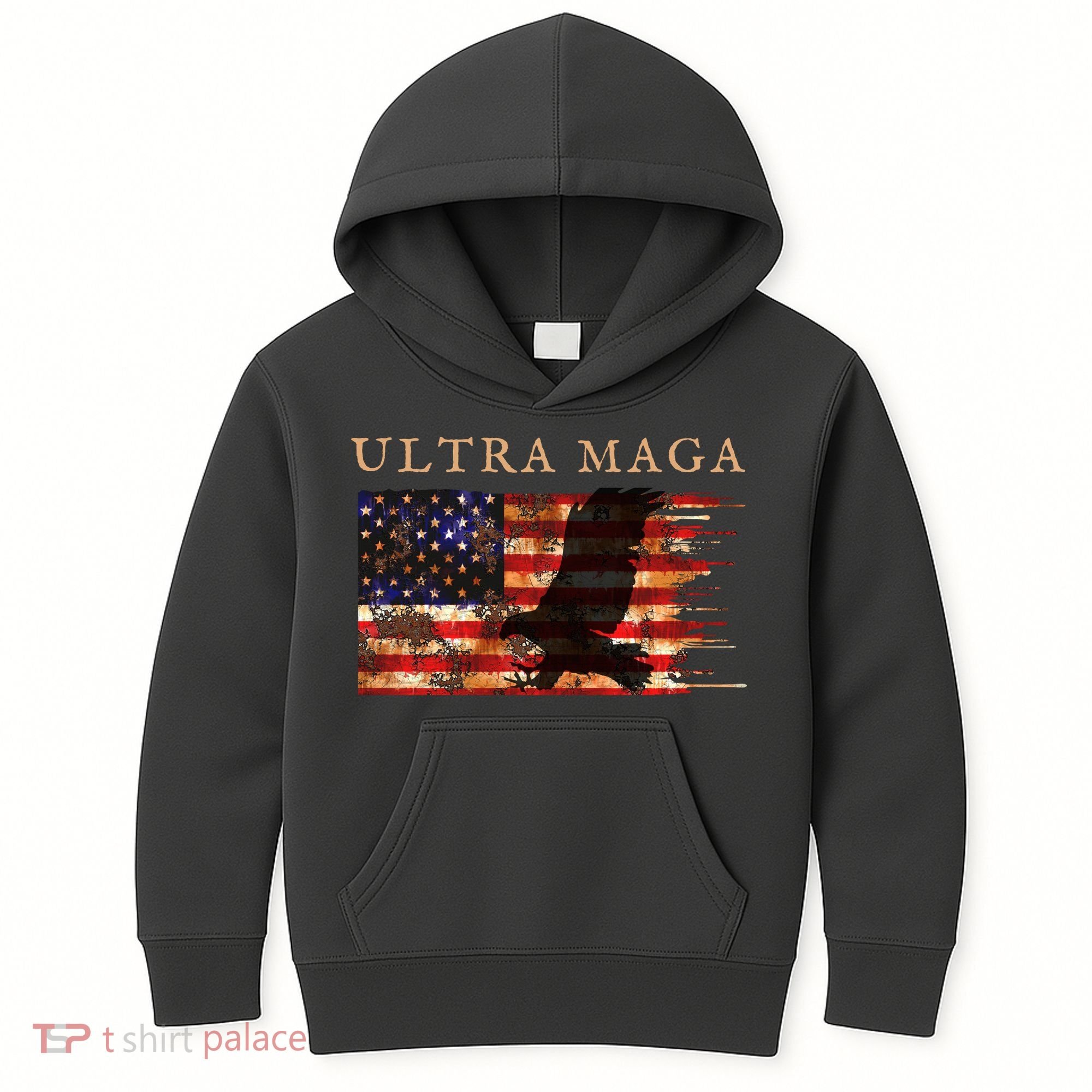Ultra Maga Conservative Anti Biden Kids Hoodie