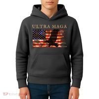 Ultra Maga Conservative Anti Biden Kids Hoodie thumb 4