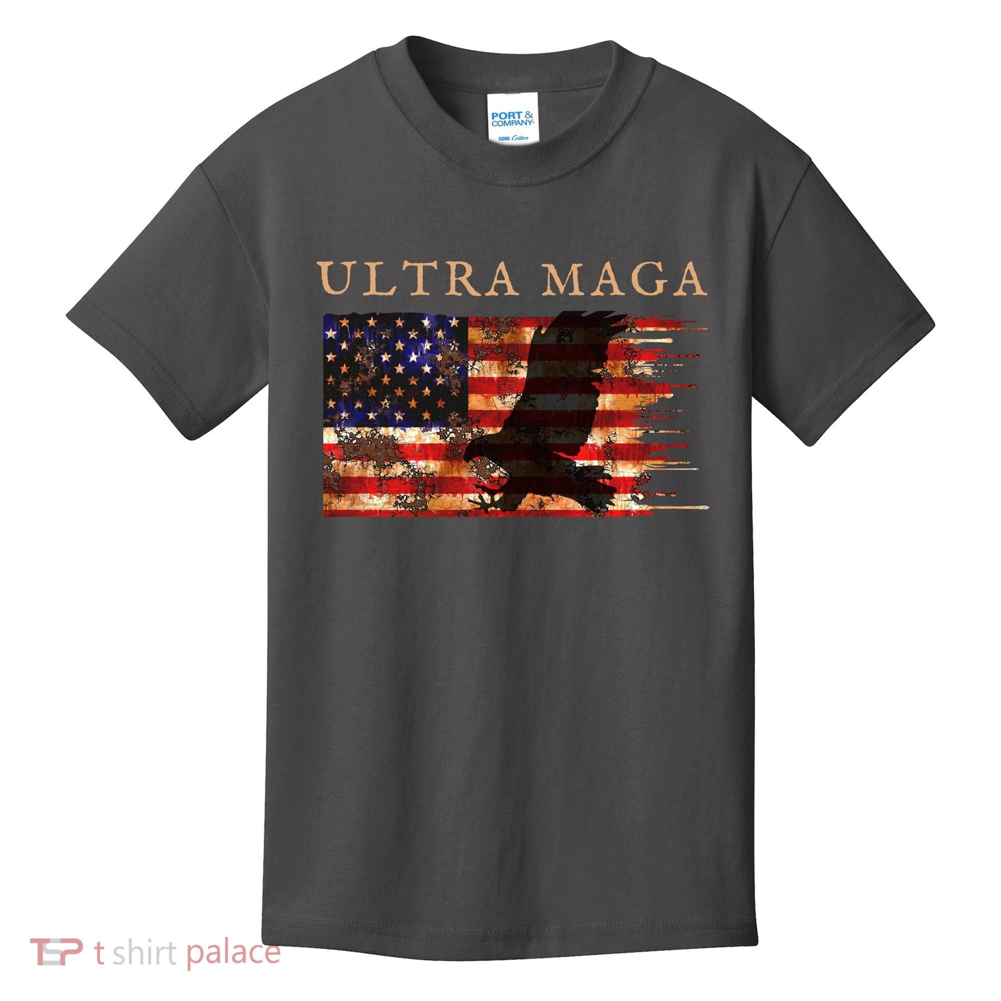 Ultra Maga Conservative Anti Biden Kids T-Shirt