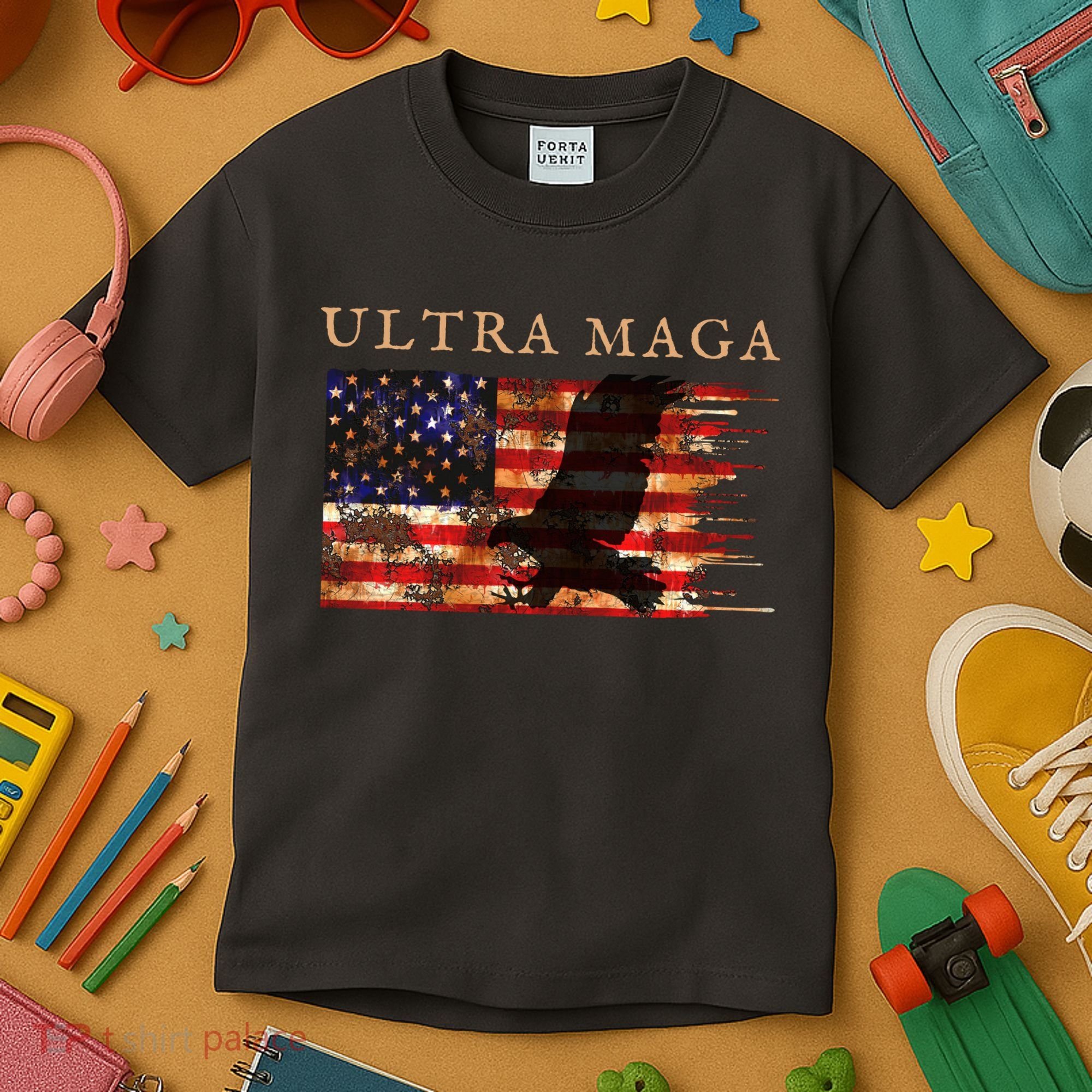 Ultra Maga Conservative Anti Biden Kids T-Shirt