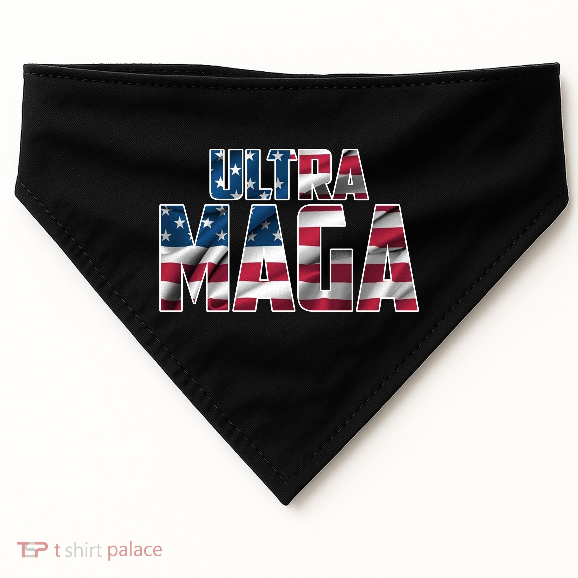 Ultra Maga USA Logo USA-Made Doggie Bandana