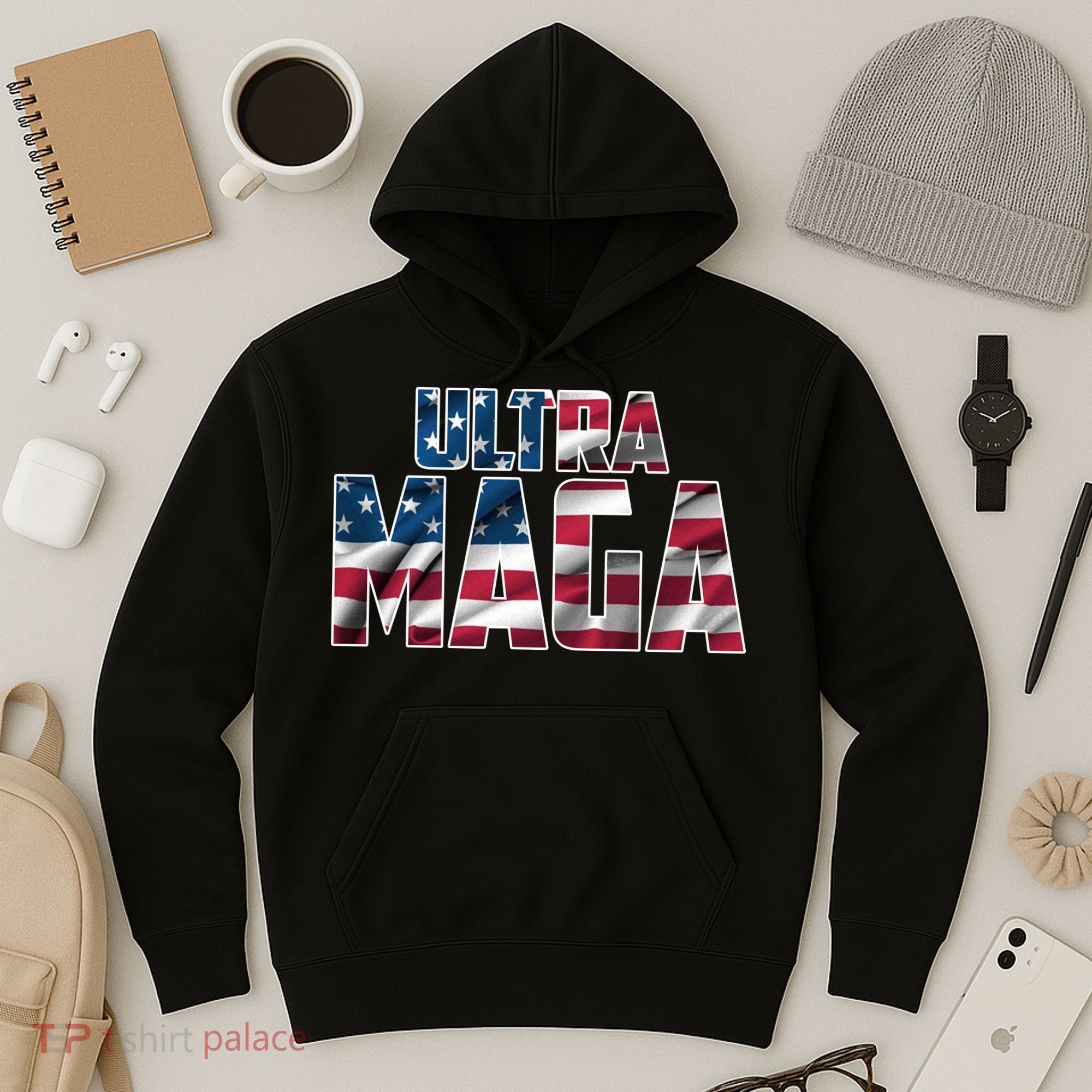 Ultra Maga USA Logo Hoodie