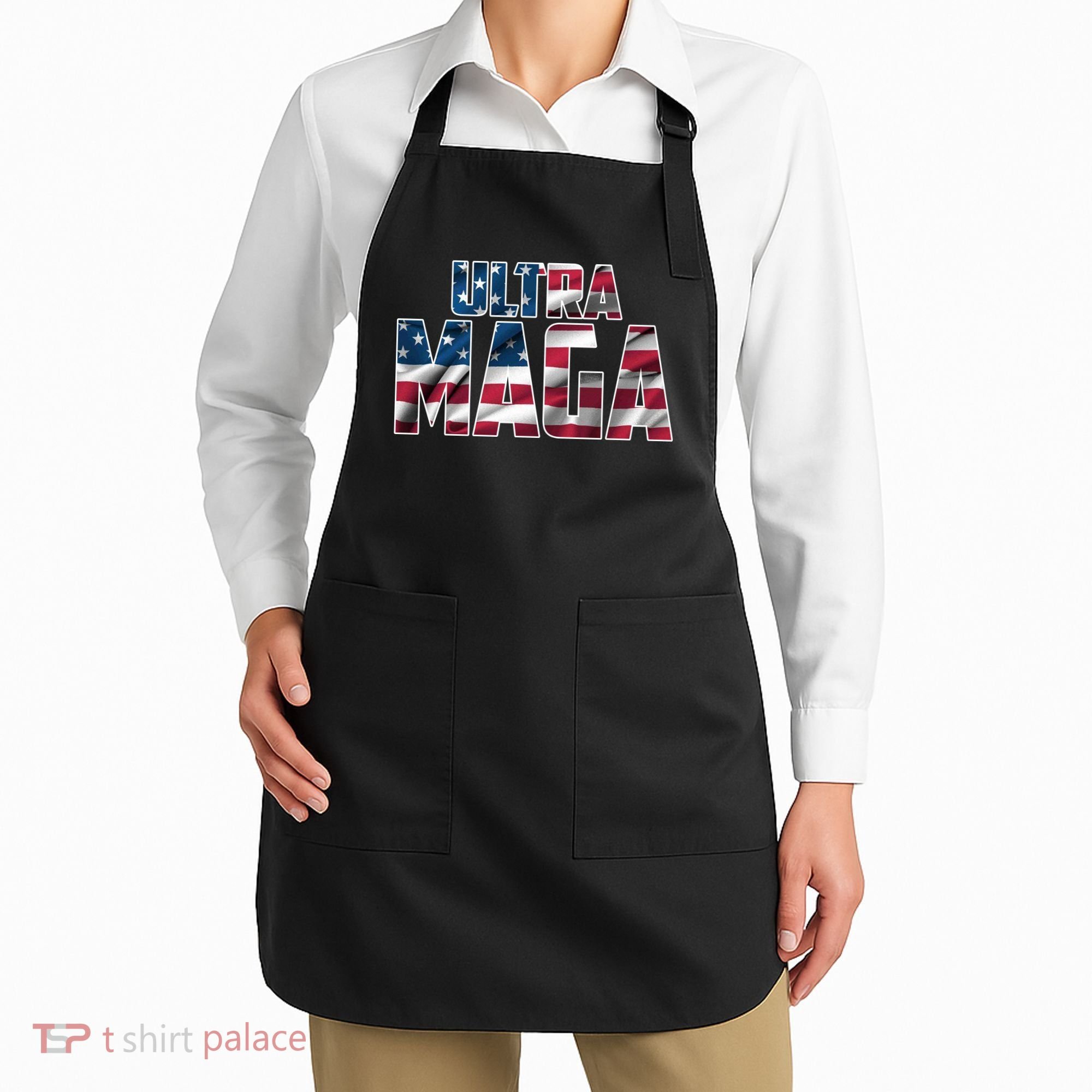Ultra Maga USA Logo Apron
