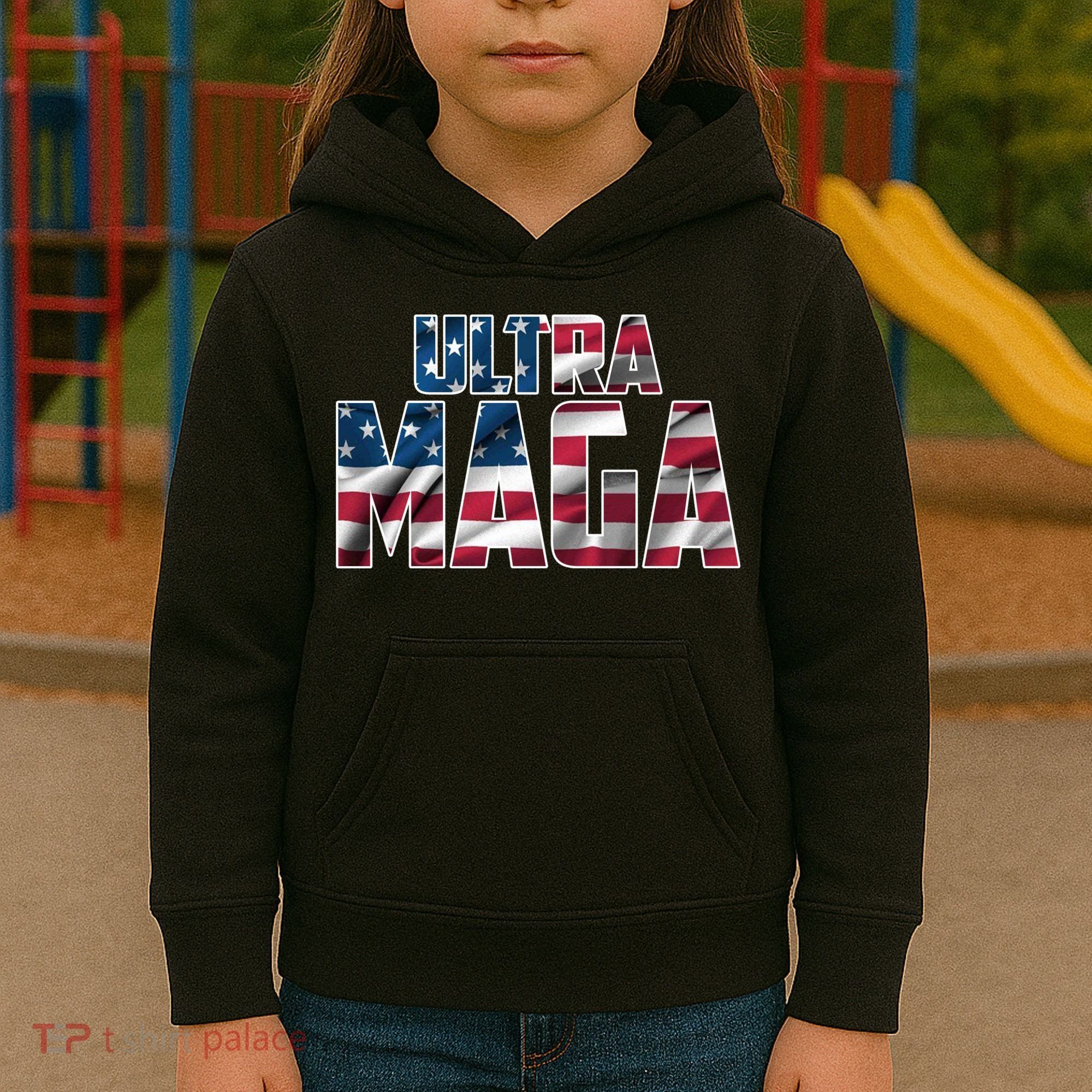 Ultra Maga USA Logo Kids Hoodie