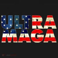 Ultra Maga USA American Flag Women's Hoodie thumb 2