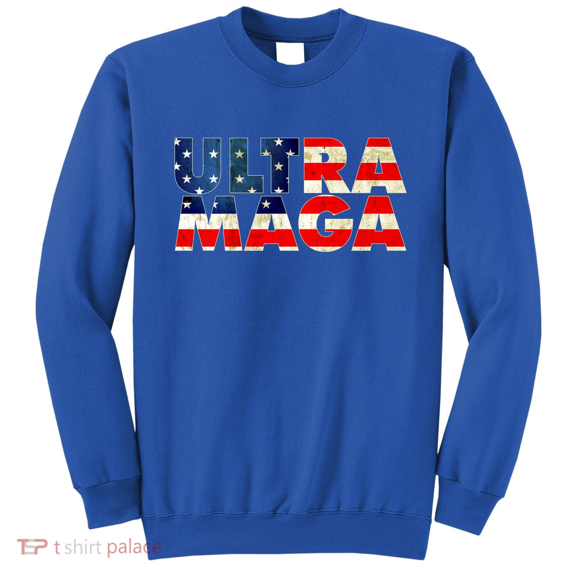 Ultra Maga USA American Flag Sweatshirt