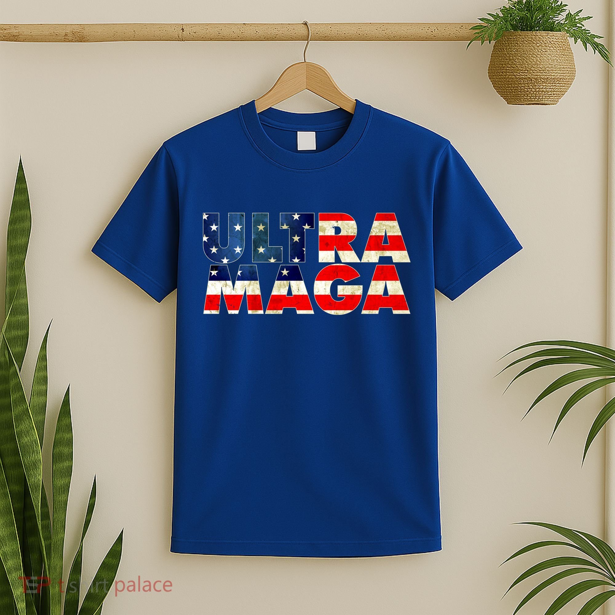 Ultra Maga USA American Flag T-Shirt