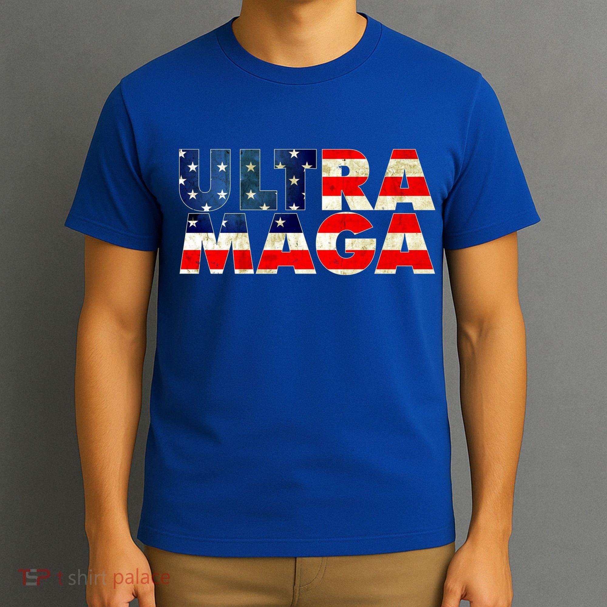 Ultra Maga USA American Flag T-Shirt