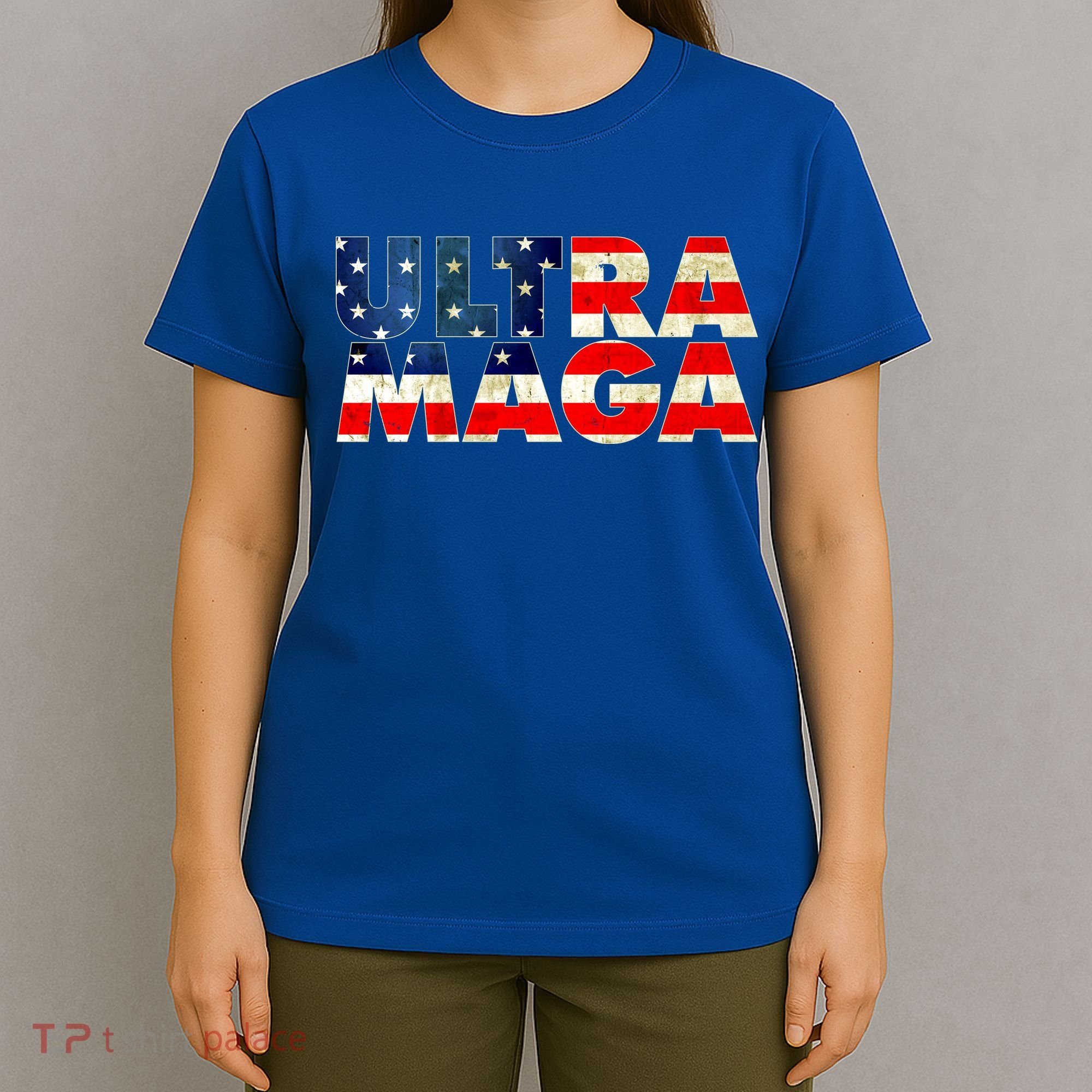 Ultra Maga USA American Flag T-Shirt