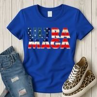 Ultra Maga USA American Flag Women's T-Shirt thumb 3