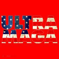 Ultra Maga USA American Flag Santa Hat thumb 1