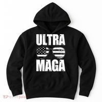 Ultra Maga USA Flag Sunglasses Hoodie thumb 0