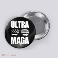 Ultra Maga USA Flag Sunglasses Button thumb 0