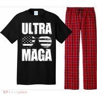Ultra Maga USA Flag Sunglasses Pajama Set thumb 0