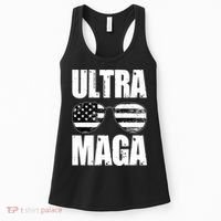 Ultra Maga USA Flag Sunglasses Women's Tank Top thumb 0