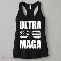 Ultra Maga USA Flag Sunglasses Women's Tank Top thumb 3