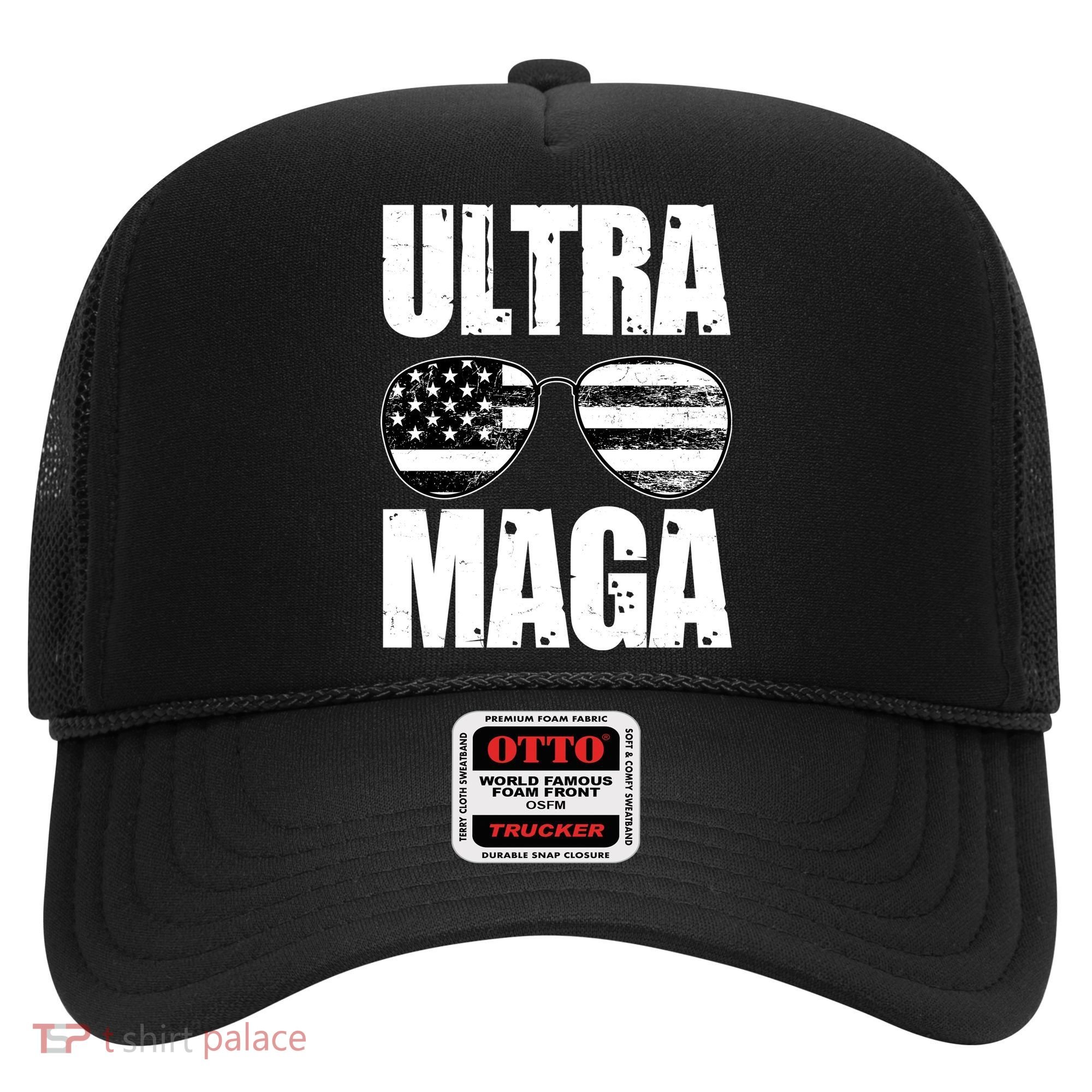 Ultra Maga USA Flag Sunglasses Hat