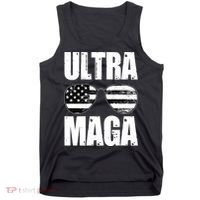 Ultra Maga USA Flag Sunglasses Tank Top thumb 0