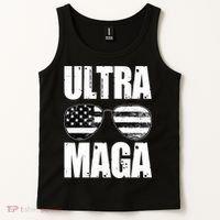 Ultra Maga USA Flag Sunglasses Tank Top thumb 2