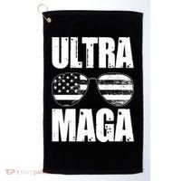 Ultra Maga USA Flag Sunglasses Golf Towel thumb 0