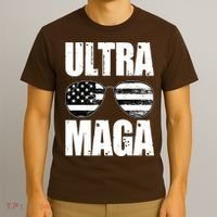 Ultra Maga USA Flag Sunglasses T-Shirt thumb 3